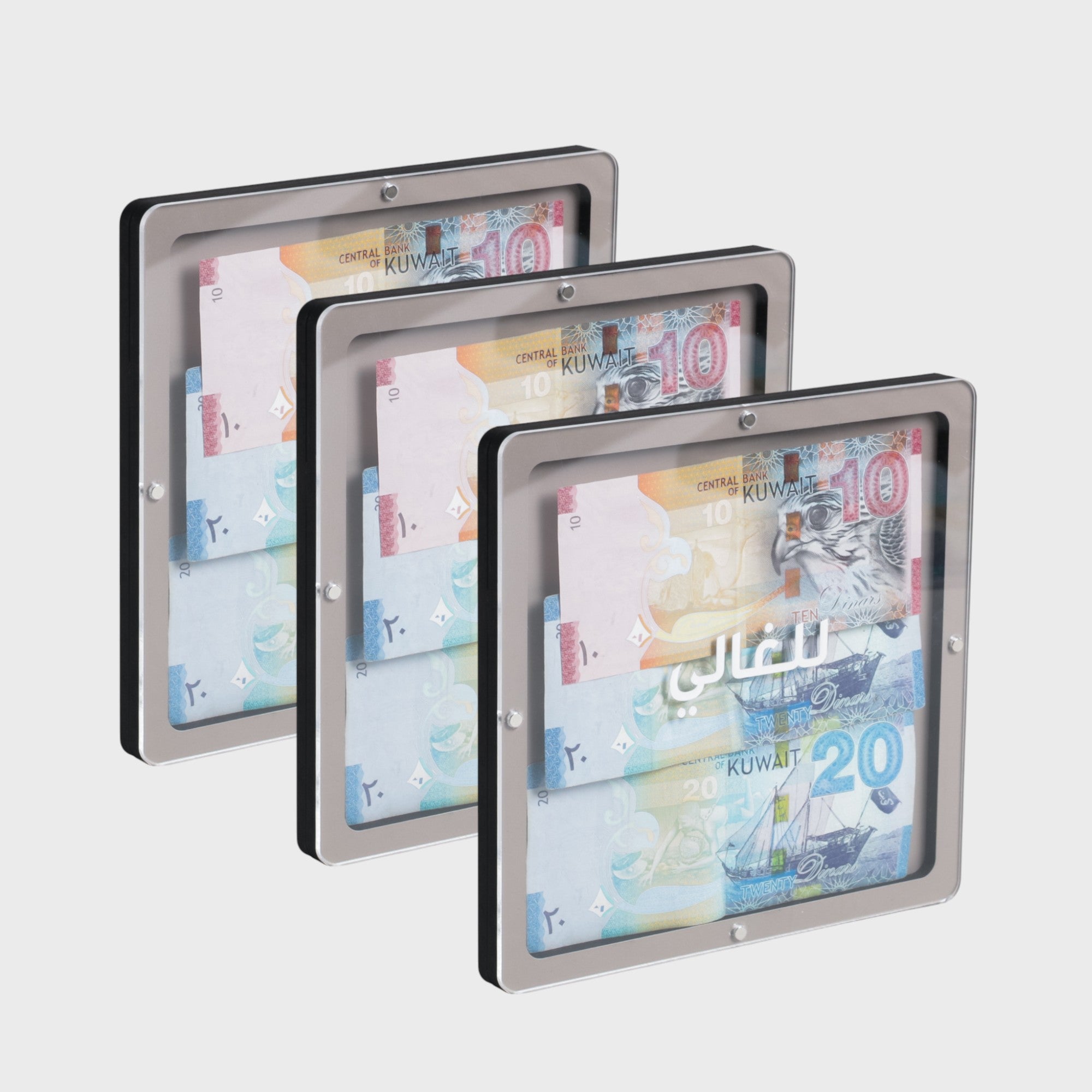 3PCS Square Money Envelope - Greige