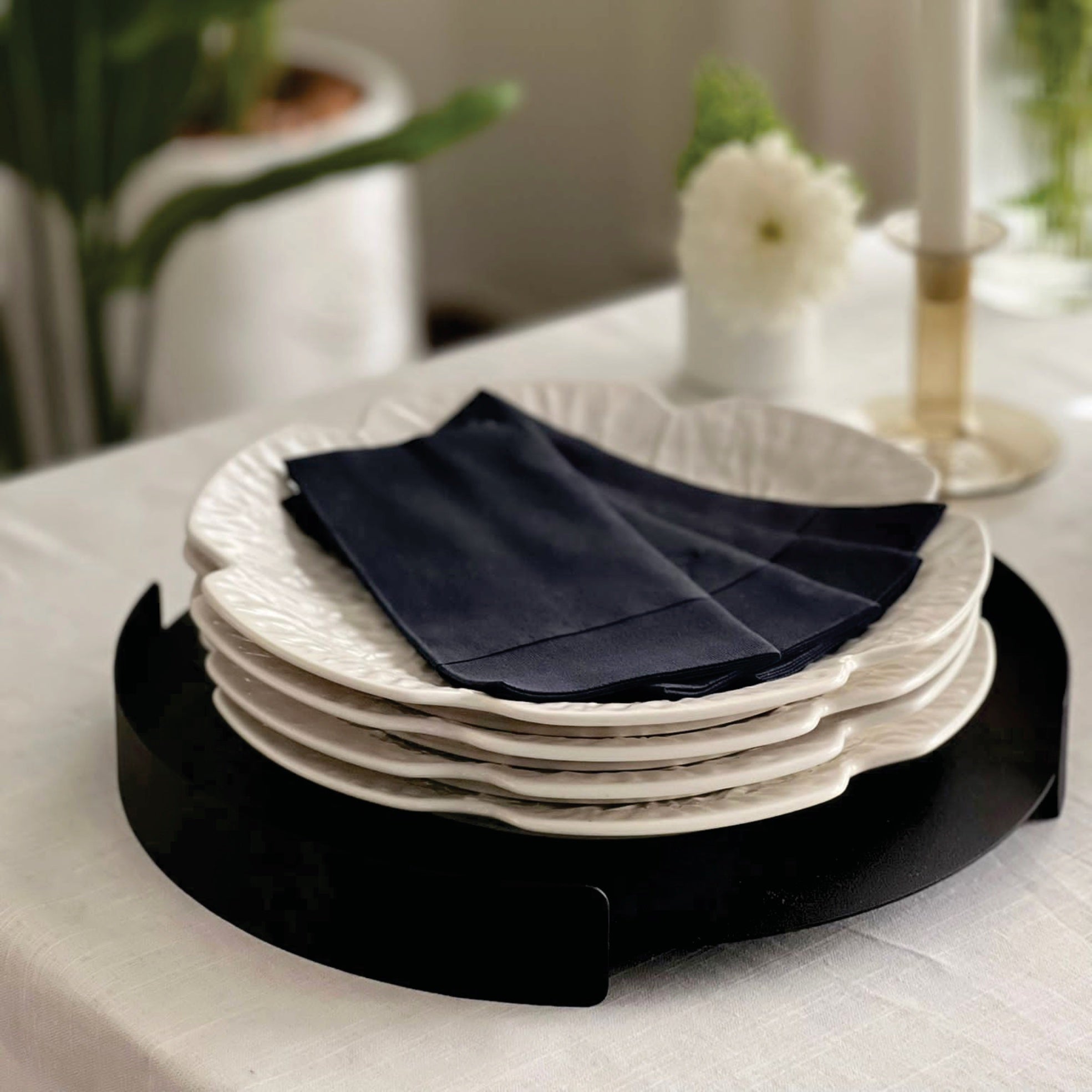 Soul Round Tray - Black