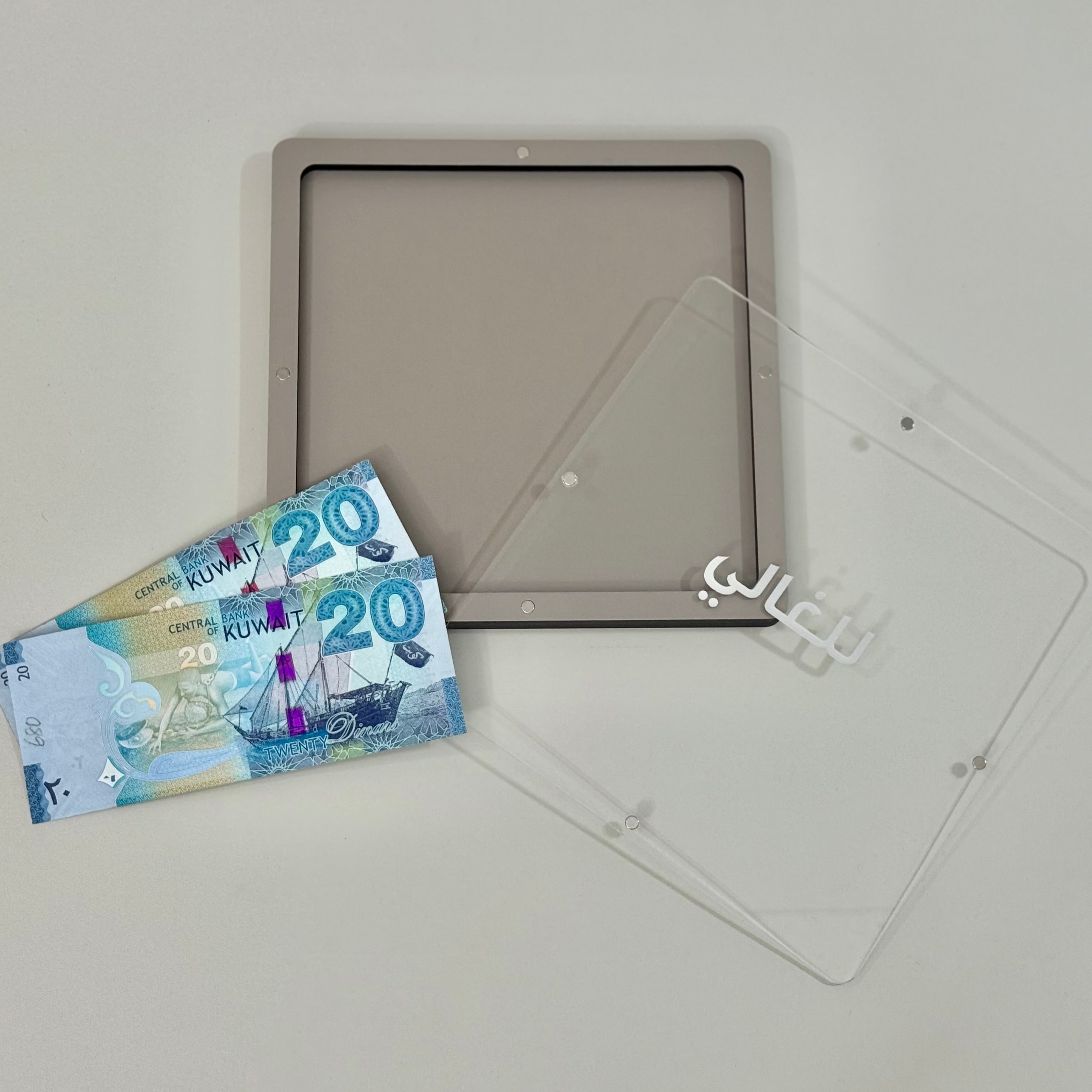 ظرف الهدية النقدية ٣ - بيج/رمادي