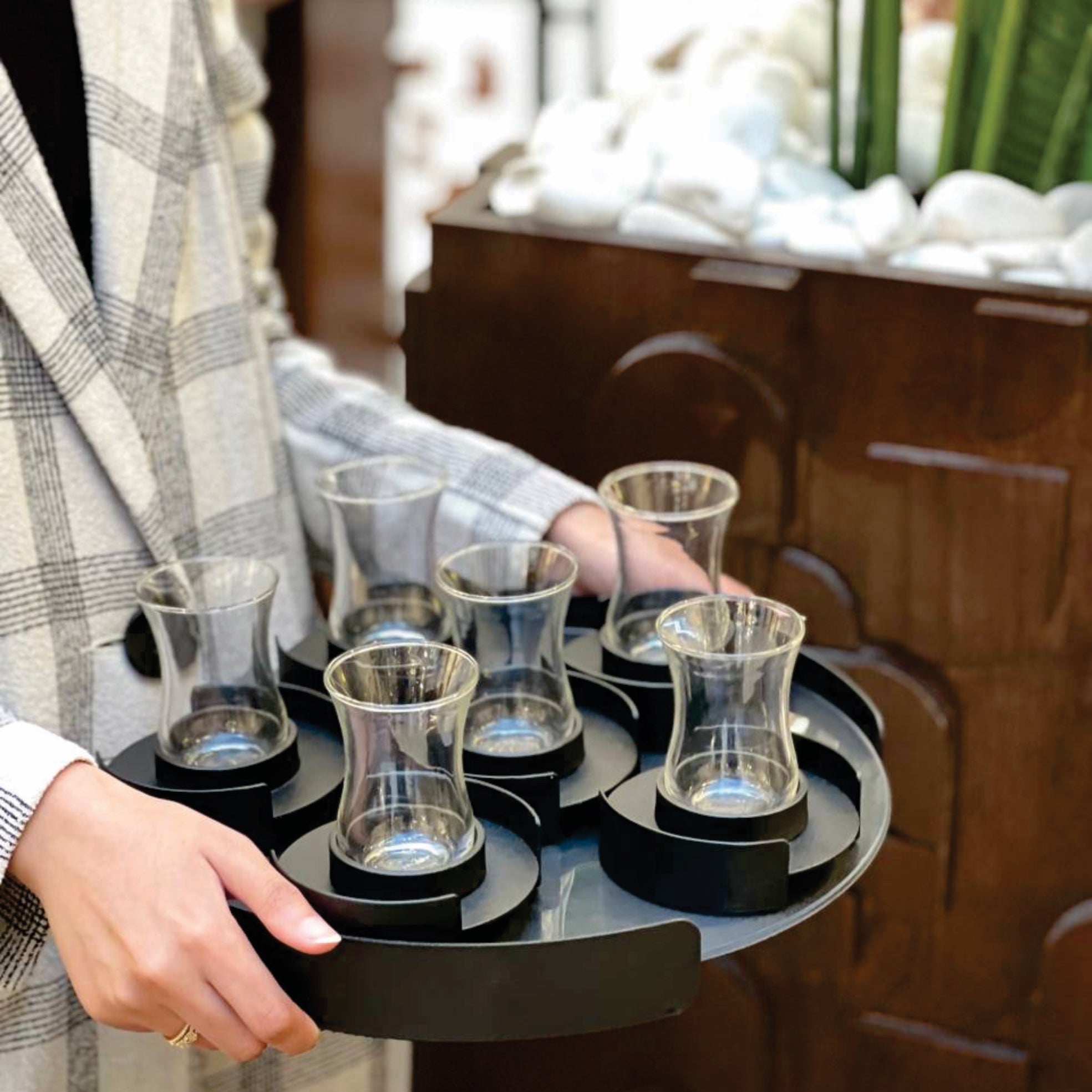 Soul Round Tray - Black