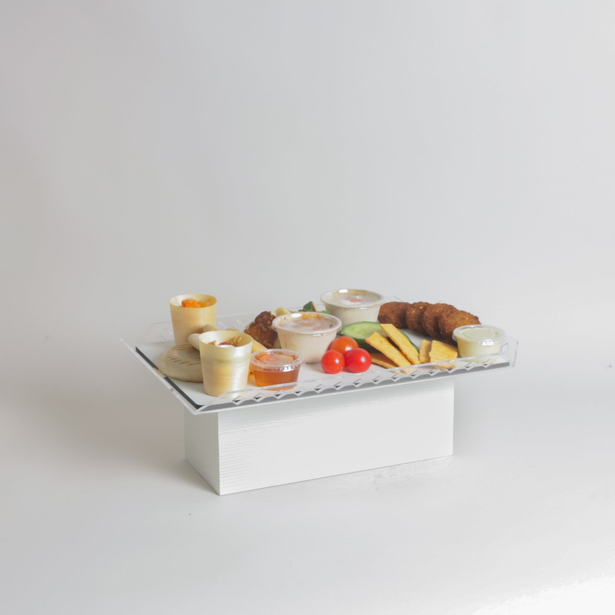 Large Buffet Stand - White