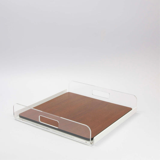 Square Serving Tray - White